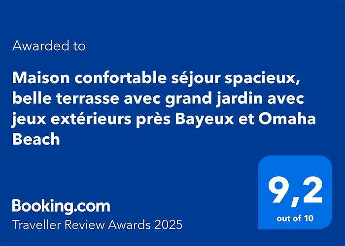 Maison Confortable Sejour Spacieux, Belle Terrasse Avec Grand Jardin Avec Jeux Exterieurs Pres Bayeux Et Omaha Prázdninový dům *